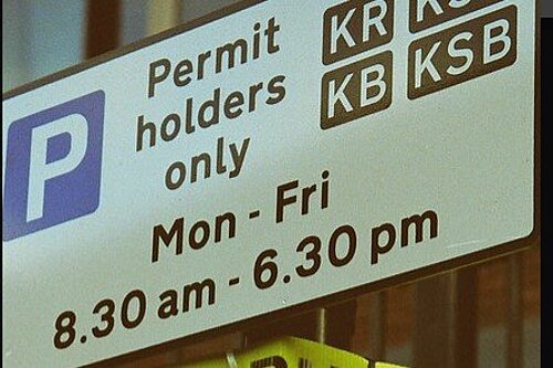 Parking information sign